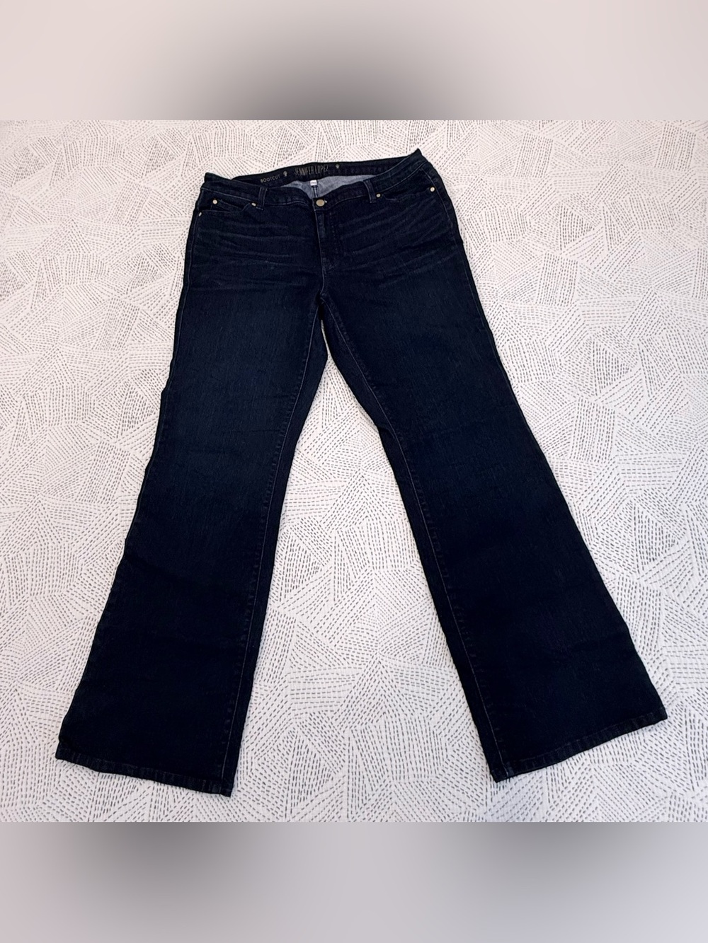 Jennifer Lopez Indigo Blue Flared Jeans